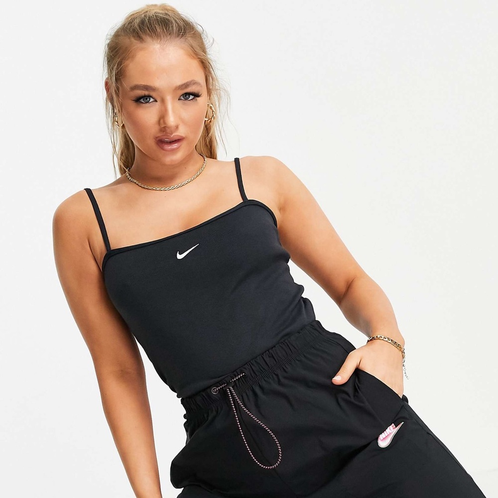 Nike Black Logo Cami Tank Top - Women's